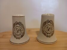 50th Anniversary Salt And Pepper Shaker Set White With Gold picture
