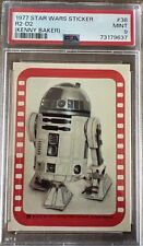 1977 Topps Star Wars Sticker #38 R2-D2 Kenny Baker PSA 9 MINT Non-sport Card picture
