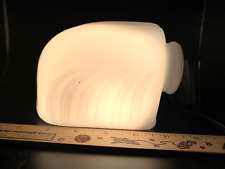 Vintage Art Deco Light Shade only Milk Glass Sconce Lamp Bathroom Wall Fixture picture