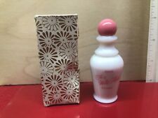 Avon To A Wild Rose Perfume  .5 Fl Oz Milk Glass Fragrance VINTAGE picture