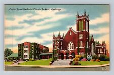 Jackson MS-Mississippi, Capitol Street Methodist Church Vintage Postcard picture