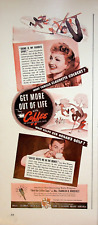 1941 Claudette Colbert Sponsored Coffee 40s Print Ad Mrs. Franklin D. Roosevelt picture