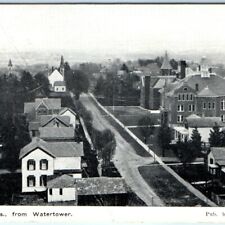 1909 Dodgeville, Wis. Water Tower Birds Eye Litho Photo Postcard F.C. Bartle A6 picture