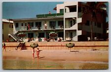 The Enchanted Isle Hotel Hollywood Beach Florida Chrome c1950 Postcard picture