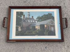 1950's THE GOVERNOR'S PALACE Williamsburg Virginia Glass Tray Wall Art ❤️sj10m6 picture