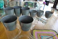 8 VTG VARIOUS HEDCO PEWTER CUPS picture