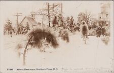 Southern Pines Sleet Snow Storm Pine Bluff N.Carolina 1914 RPPC Postcard picture