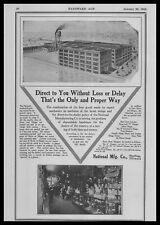 1916 National Mfg Co. Sterling Illinois Hardware Store Photo Vintage Print Ad picture