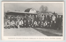 Postcard Lafayette College Students Civilian Pilot Training in Easton, PA c.1950 picture
