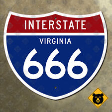 Virginia Interstate 666 highway route sign 1961 spooky devil 21x18 picture