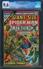 Giant-Size Spider-Man #5 ⭐ CGC 9.6 White Pages ⭐ Man-Thing Marvel Comic 1975 picture