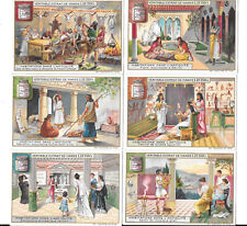 LIEBIG TRADE CARDS, ANCIENT DWELLINGS 1907 Set of 6 Cards (S875 French). picture