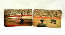 2 Vintage Mexico Chrome Postcards Bullfighting Photos By Mark Turok Unposted picture
