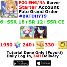 [ENG/NA][INST] FGO / Fate Grand Order Starter Account 6+SSR 240+Tix 1950+SQ #BKT picture