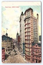 Postcard Park Row New York City UDB c.1908 picture