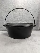 Lodge Seasoned Cast Iron Deep Camp Dutch Oven 10” With Lid and Trivet picture