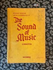 The Sound of Music Libretto Theatre script ,VERY RARE 1959/60 Unpublished picture