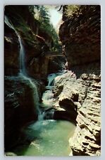 Rainbow Falls at Watkins Glen State Park In New York Vintage Postcard 0651 picture
