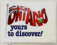 Vintage Ontario Postcard Yours To Discover Multi Color Canada Unused VTG NEW picture