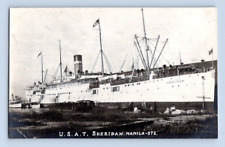 RPPC 1915. USAT SHERIDAN. MANILA. POSTCARD. FF16 picture
