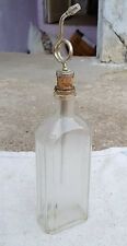 Vintage Scarce Henrys Luampoler Glass Bottle With Cork Brass Cap Germany G684 picture