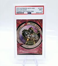Marvel Finding Unicorn Dr Doom #CC63 60th Anny Character Card Pink 162/249 PSA 9 picture