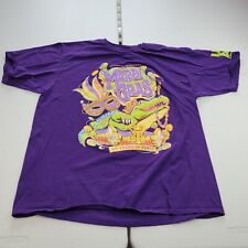 UOAP Universal Studios Parks 2020 Mardi Gras Purple King Gator Men’s Shirt XL picture