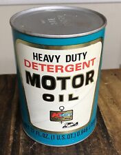 Vintage KMART 1-Quart Heavy Duty Detergent Motor Oil FULL SEALED Can Tin NICE picture