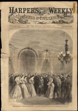 Gen U S Grant Reception 5th Ave Hotel NYC Harper's Weekly ORIGINAL 12/9 1865 picture