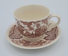 Vintage Fair Winds Teacup & Saucer Made by Alfred Meakin Staffordshire England picture