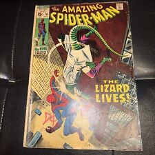 The Amazing SPIDER-MAN # 76 (1969)  Rough Shape THE LIZARD - THE HUMAN TORCH picture