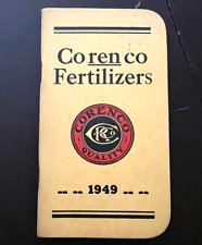 VTG 1949 Corenco Fertilizers Rendering Boston MA Memorandum Advertising Book NOS picture