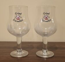 Set of 2 Tripel Karmeliet Beer Glasses Belgium  picture