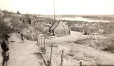 RPPC AZO 1918-1930 LOREDO TEXAS WW1 Era Military Camp By River ANTIQUE Postcard picture