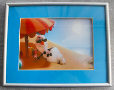 Frozen Olaf On Beach Disney Parks Art Of Disney Official Laser Cel Print NEW picture