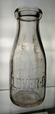Vintage Milk Bottle Cloverdale Farms Binghamton Waverly NY Embossed Antique picture