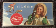 Rare LARGE 1954 Coca Cola Cardboard Advertising Sign 56
