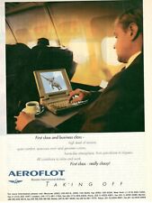 Aeroflot Russian International Airlines 1997 Advertising' Vintage 78uj picture