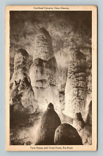 Carlsbad Caverns NM-New Mexico Twin Domes And Giant Dome Vintage Postcard picture