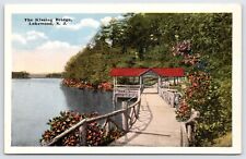 Postcard The Kissing Bridge Lakewood New Jersey Unposted picture