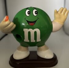 Vintage Green Peanut M&M Candy Dispenser 8 1/2