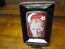 MUSTAFA KEMAL ATATURK TURKEY 1941 REPLICA ZIPPO LIGHTER MINT IN BOX picture