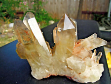 435g Natural Citrine Cluster Mineral Specimen Quartz Crystal Energy Healing picture