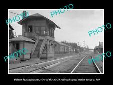 8x6 HISTORIC PHOTO OF PALMER MASSACHUSETTS RAILROAD SIGNAL STATION 35 c1930 picture
