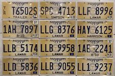2020 Lot of 12 MISSISSIPPI License Plates EXPIRED picture