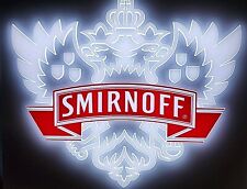 Smirnoff Vodka Led Advertising Beer Bar Sign Red White Square 15