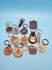 Vintage Brass Keychain Lot Of 13 picture
