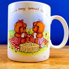 Avon You're Beary Special to Me Coffee Mug Tea Cup Vintage Bear Love Picnic 80's picture