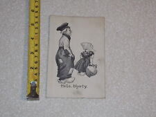 POSTCARD EARLY 1913 COMIC HELLO SHORTY picture
