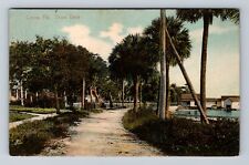 Cocoa FL-Florida, Residential Area Shore Drive Antique Vintage c1910 Postcard picture